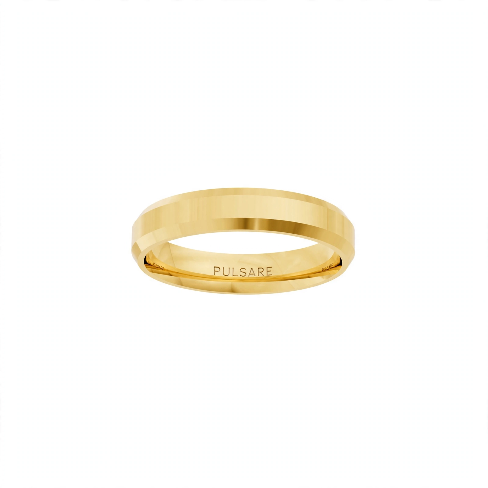 Aliança 4mm Chanfrada Intense - ouro 18k - Imagem 2